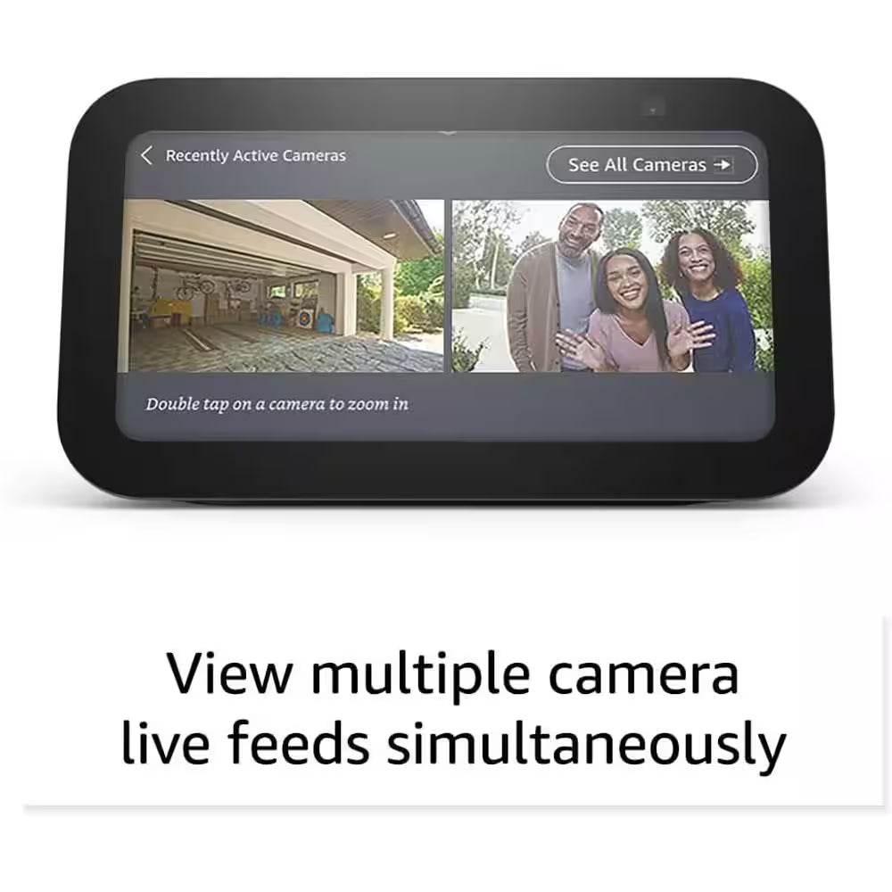 Echo Show 5 (3Rd Gen), Smart Display with Deeper Bass and Clearer Sound, Charcoal