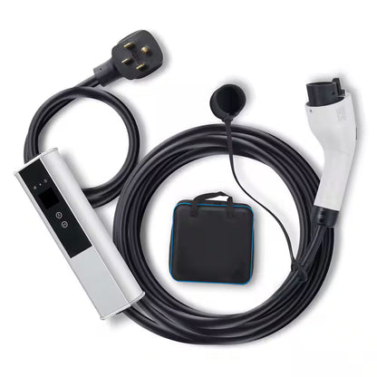 Level 2 Portable EV Charger, 40A 240V, 25 Ft. Cable, NEMA 14-50P Plug, Adjustable Current for Home EV Charging