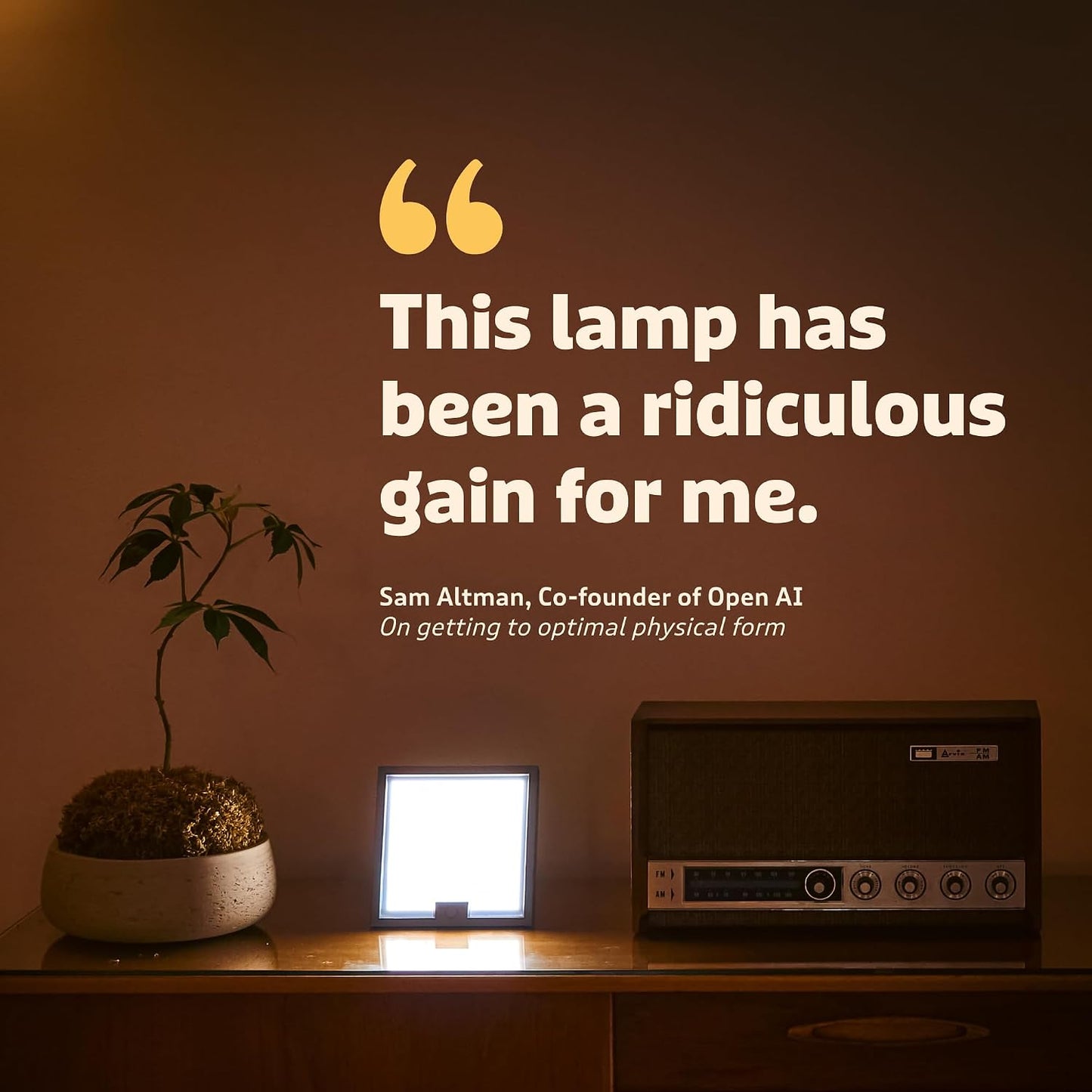 Lampu 10,000 Lux Light Therapy Lamp | Seen on Shark Tank | Sun Lamp for Seasonal Blues | Ultra Bright White Light Therapy | 10,000 LUX | Uv-Free | Full-Spectrum | Top of the Line