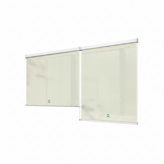 Motorized Outdoor Shades, Electric Retractable Patio Screens, 7X8 FT | Motorized Outdoor Blinds for Porch, Balcony, Smart outside Window Shade with Remote & App Control, Waterproof, 3% Openness