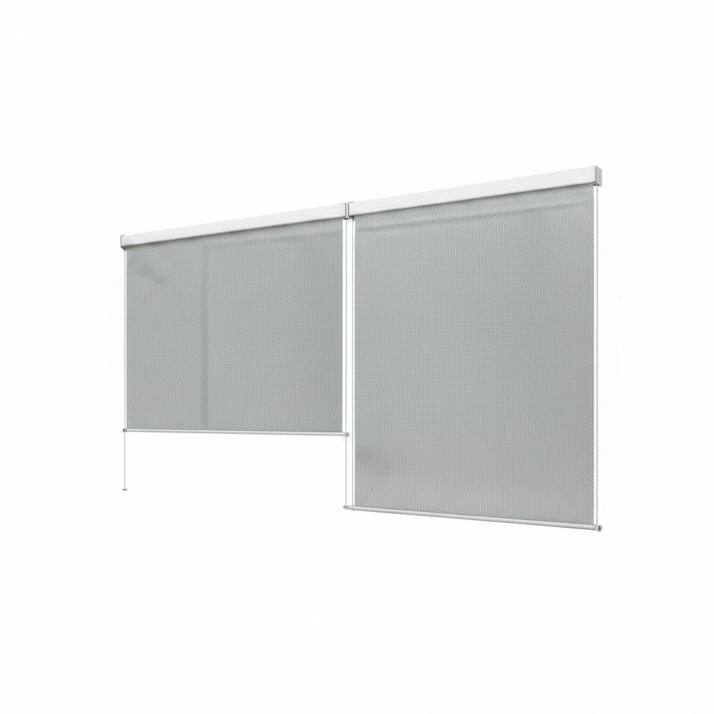Motorized Outdoor Shades, Electric Retractable Patio Screens, 4X6 FT | Motorized Outdoor Blinds for Porch, Balcony, Smart outside Window Shade with Remote & App Control, Waterproof, 3% Openness