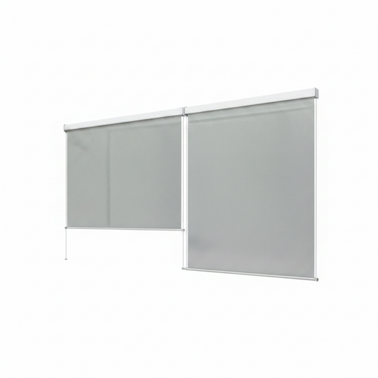 Motorized Outdoor Shades, Electric Retractable Patio Screens, 4X6 FT | Motorized Outdoor Blinds for Porch, Balcony, Smart outside Window Shade with Remote & App Control, Waterproof, 3% Openness