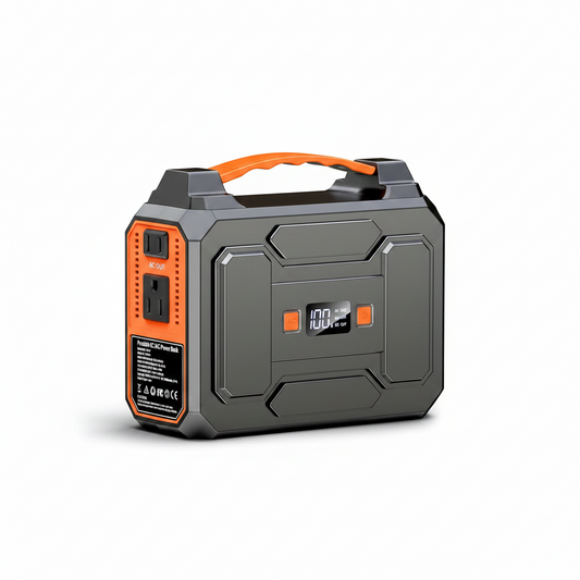 Solar Powered Generator 100W, Portable Power Station with Solar Panels 40W | 146Wh Solar Power Bank with AC Outlet,Usb A,USB C, DC Output, Small Solar Generator for Home Use Outdoor Camping RV Van Trip